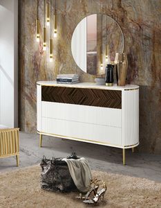 Art. E128 Millerighe com, Elegante com a 6 cassetti