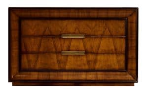 D'Orsay CH.0551, Com in legno di noce, con 3 cassetti, in stile classico