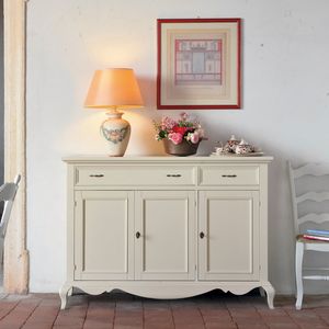 Casa Shabby Chic SHABBY1505, Credenza 3 ante stile shabby chic