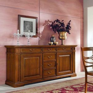 Home set Home NOTGIO200, Credenza stile classico in legno, con cassetti