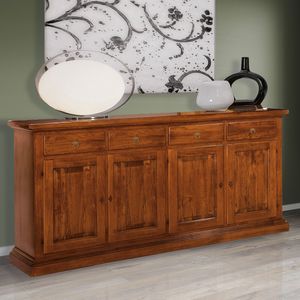 Il Mobile Classico - Infinito LV618-A, Credenza classica con 4 ante e 4 cassetti