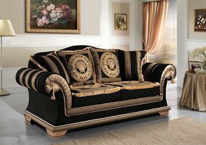 EMPORIO divano, Divano classico rivestito in elegante tessuto