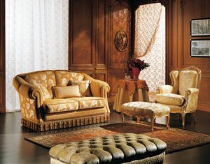 Patrizia divano, Divano stile classico, realizzabile su misura