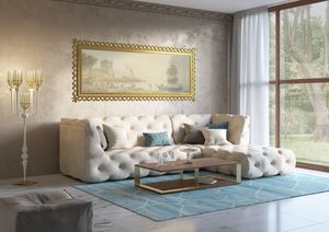 Venere divano, Divano modulare, con decoro capitonn