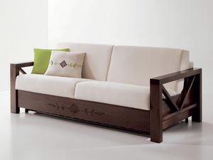 Hollywood personalizzato 01, Comodo divano con struttura in legno personalizabile