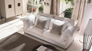 Tango sof, Divano con struttura in metallo, rivestimento personalizzabile