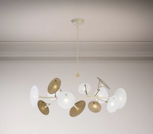 DP 673/12, Lampadario dal design contemporaneo ispirato alle forme delle piante