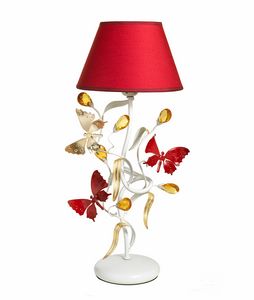 Julia LU/1, Lampada da tavolo con farfalle decorative