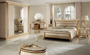Melodia camera da letto 1, Camera da letto classica di lusso, per ville e hotel