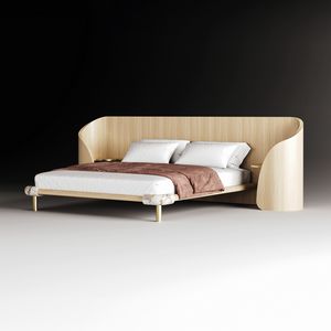 Cinnamon Twist Art. ECN001, Letto con ampia testiera arrotondata