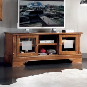 Style NOVITA-H107, Porta tv con zoccolo intagliato