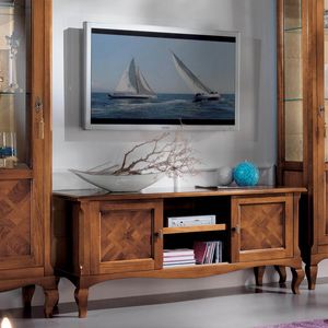 Style NOVITA-H5009, Porta tv con ante scorrevoli ed intarsio