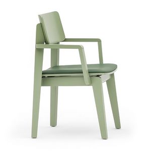 Offset 02822, Versatile sedia con braccioli disponibile in varie finiture