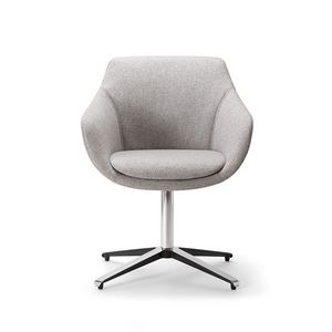 Crystal Executive 04 P, Poltroncina con base girevole in metallo