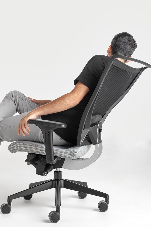 Comfort 2 sedia per ufficio con ruote e seduta in maglia microforata