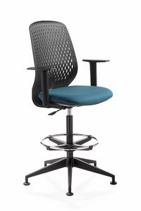 Key Smart stool, Sgabello girevole, per ufficio e reception