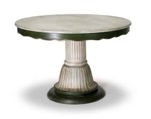 Art.140 tavolo, Tavolo in stile classico con colonna centrale
