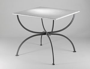 PIAZZA GF4009TA, Tavolo quadrato per esterno con piano in marmo