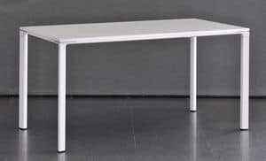 Meet-U, Tavolo componibile con struttura in alluminio