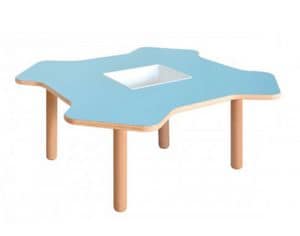 ELICA, Tavolo in legno per bambini, a forma di elica