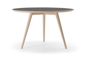 HER TABLE 041 T, Tavolo in legno a tre gambe