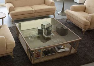 Dedalo tavolino, Tavolini moderni in legno e vetro