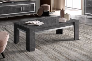 Silver tavolino, Tavolino da salotto, in finitura effetto marmo lucido