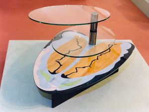 Art. 234, Tavolino per salotto con 2  piani in cristallo