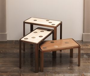 DOMINO HF2076CT, Tavolini in legno e ottone